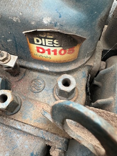 Kubota d1105 engine complete - kubota,