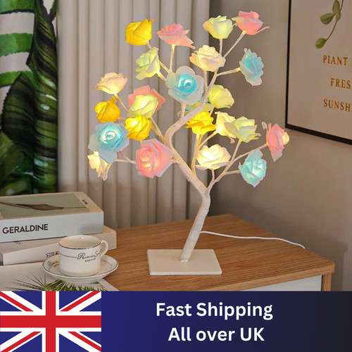 Led rose tree lamp - led, night