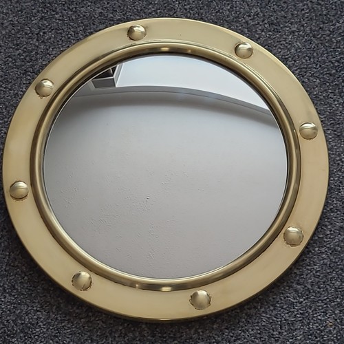 Vintage brass convex porthole - vintage,