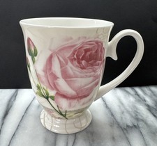 The Leonardo Collection Rose Fine Bone China Mug.  De La Fete, Tea Or Coffee Mug