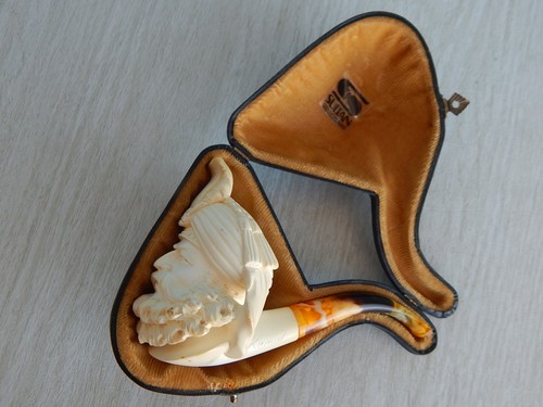 Meerschaum pipes vintage - vintage, 7"