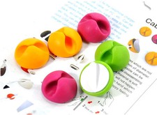 6X Cable Drop Clip Desk Tidy
