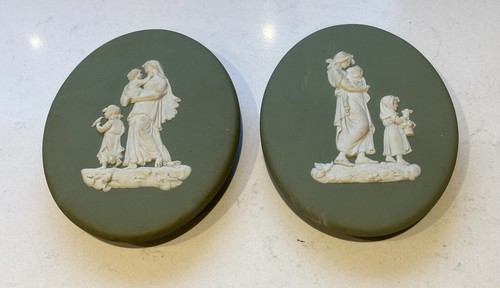 Wedgwood jasperware green pram - jasperware,