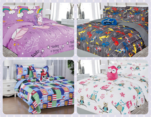 6pc bedroom kids bed bag - a,