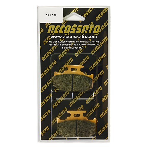 Rear recessed brake pads - rear, for