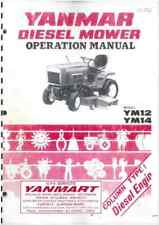 Yanmar Tractor YM12 & YM14 Operators Manual
