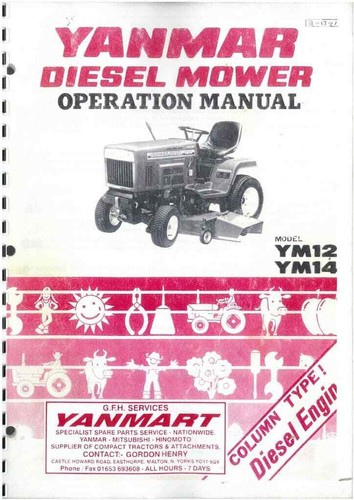Yanmar tractor ym12 ym14 - yanmar,