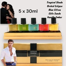 5 X 30ML MEN'S EAU DE PARFUM GIFT SET Eau de Toilette Fragrance Aftershave