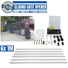 2000KG Electric Automatic Sliding Gate/Door Opener Motor Kit w/Remote + 6m Racks