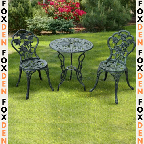 Vintage garden bistro set cast - garden,