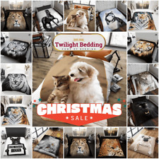 3D Animal Print Throw Faux Fur Mink Fleece Blanket Soft Warm Cosy Large Sofa Bed