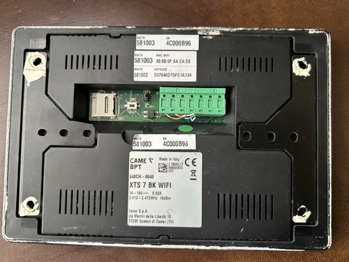 Door entry video panel - entry,
