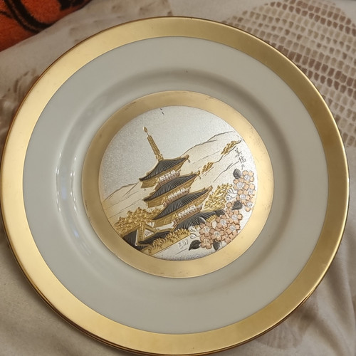 Chokin decorative plate yobu - decorative,