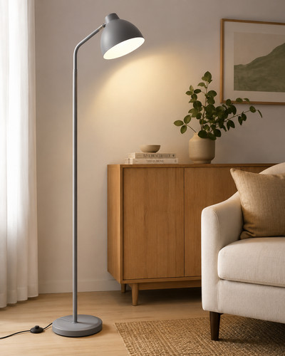 Matt grey adjustable floor - grey,