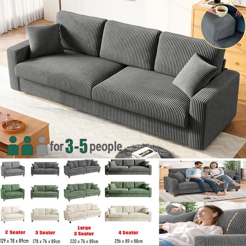 Seater corduroy sofa jumbo - seater,
