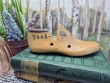Antique Hinged Wooden Shoe