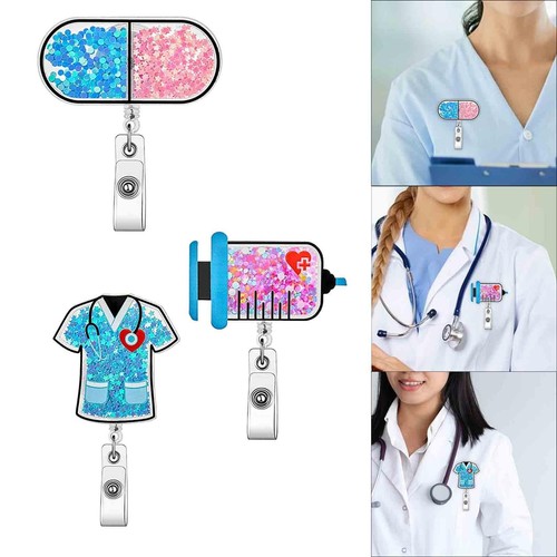 Pieces nurse badge reel - nurse,