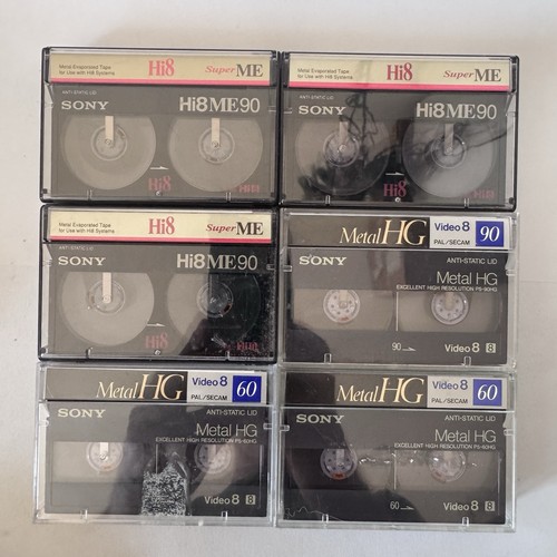 Sony hi8 metal 60 - 6x, me