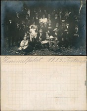 Postcard people / group photos - Ascension Teutonia Studentika 1913