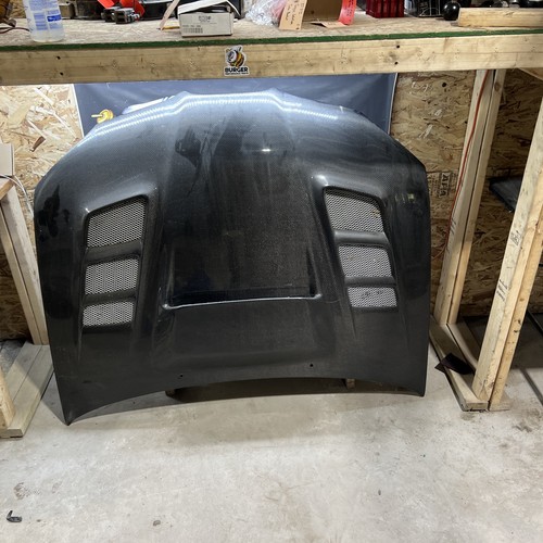 Vis racing carbon fiber hood - fiber,