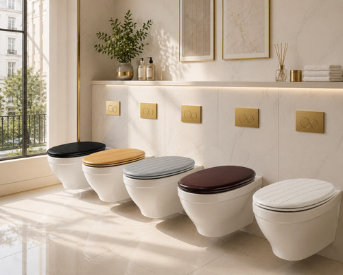 Soft close toilet - close, seat