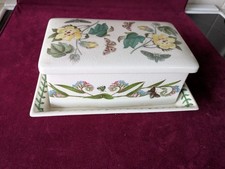 Portmeirion Botanic Garden Butter Dish  Used condition good  see photo's
