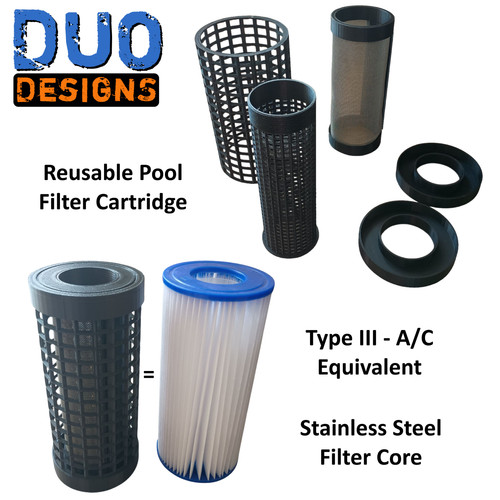 Usable washable pool filter - washable,