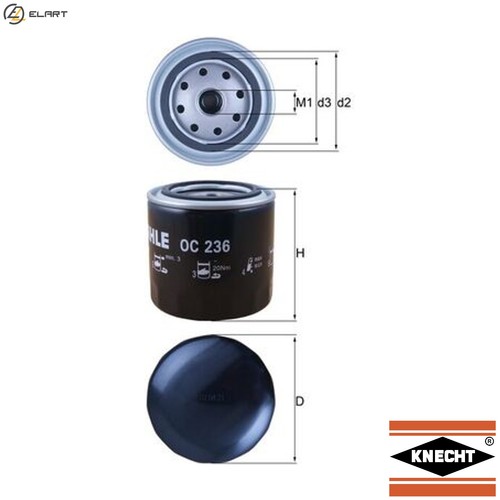 Oil filter 236 for jeep - filter,