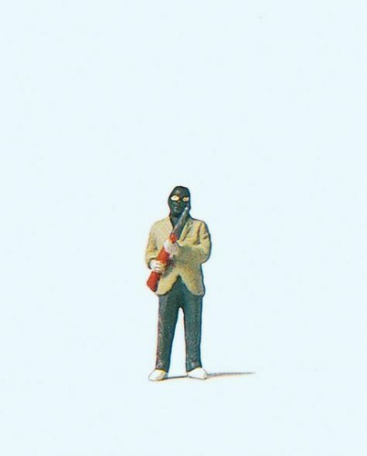 Armed robber figure - ho/oo,