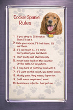 Jumbo Cocker Spaniel Rules