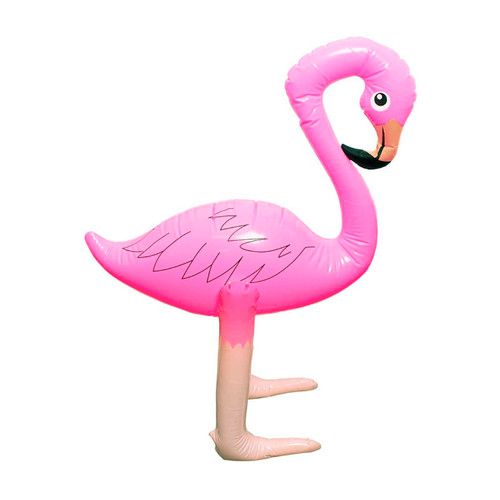Inflatable flamingo 68cm - inflatable, pink