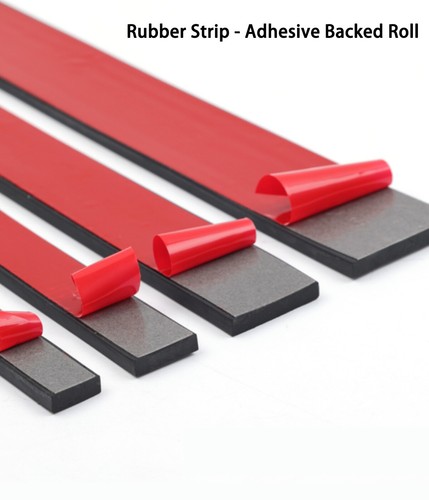 Rubber strip adhesive backed - rubber,