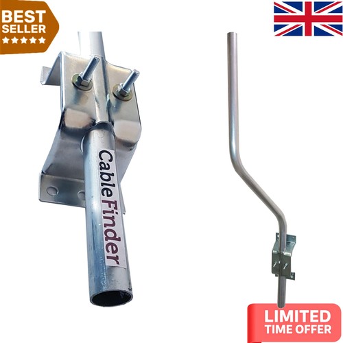 Outdoor rated 3ft cranked pole - outdoor-rated,