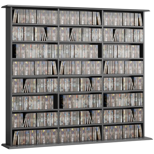 Homcom dvd storage unit media - homcom,