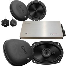 TD49 3000W 4-CH Amplifier | JBL Speakers 6.5" 720W Component | 6X9" 560W 3Way