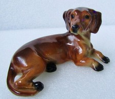 CORTENDORF MID CENTURY - Porcelain 12cm Dachshund Dog - Made in Western Germany
