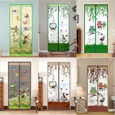 MAGNETIC AUTOMATIC CLOSING DOOR CURTAIN BUG INSECT FLY MOSQUITO SCREEN NET MESH