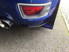 Ford Focus MK2 ST rear bumper corner spoilers - splitters + fixings, Gloss Black