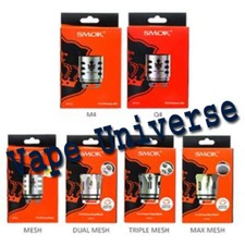 SMOK TFV12 PRINCE COILS Q4 M4 DUAL TRIPLE MAX MESH P-Tank - Fast Dispatch