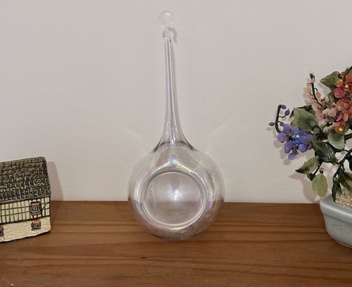 Hanging iridescent glass - iridescent,