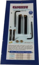 Pair of Glanze Indexable Facing LatheTools with 4 Inserts 8mm CCMT LATHE TOOLS