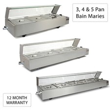 Bain Marie Electric Warmer 3 4