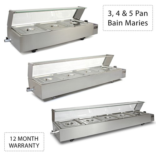 Bain marie electric warmer 4 - warmer, 3