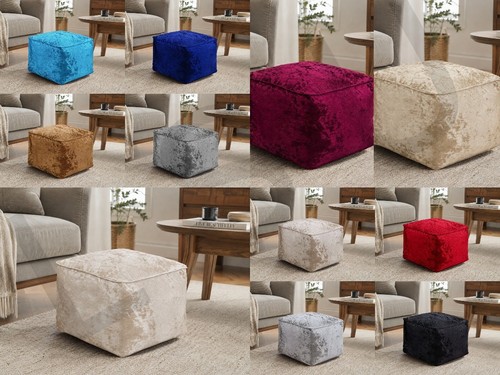 Luxury crushed velvet bean - crushed,