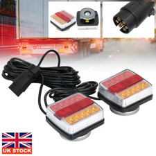 MAGNETIC LED TRAILER TOWING LIGHT TAIL BOARD LAMPS LIGHTS 10 METRE CABLE
