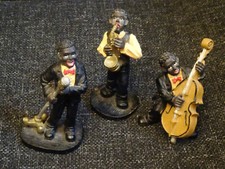 3 X SMALL 3" JAZZ MUSICIANS -