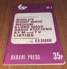 Vintage 1971 Babani  NO.4 World's Short, Medium & Long Wave Radio Stations FM TV