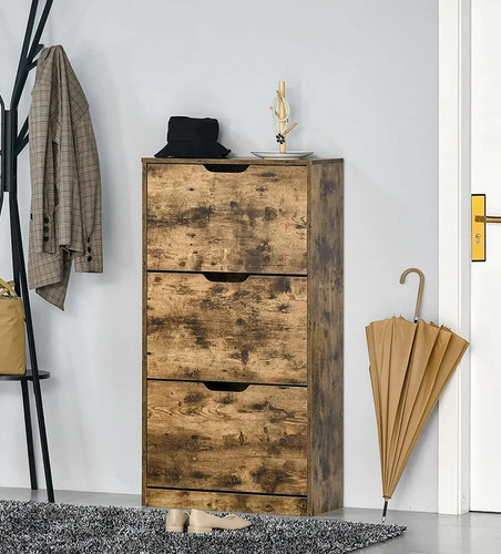 Industrial shoe cabinet rustic - industrial,