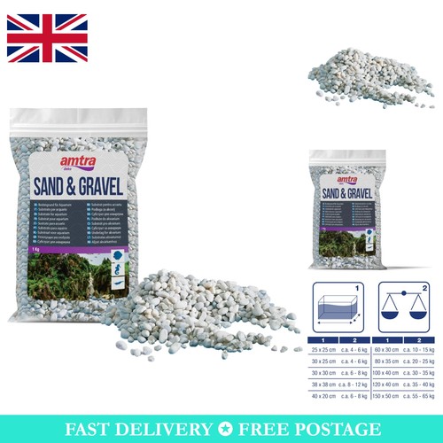 Natural 8mm aquarium gravel - natural,