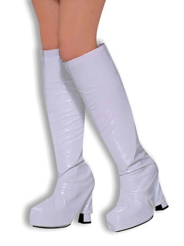 White boots high knee - go, go